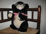 Black Teddy Bear 14 inch Sitting Tottenham London Uk