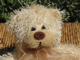 Long Fiber Miniature UK Bear With Chiffon Bow