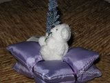 UK White Miniature Bear Lavender Scented Pillow