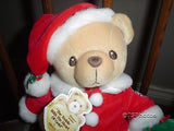 Cherished Teddies Santa Teddy Bear Plush Retired Enesco Teddy