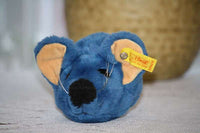Steiff Cosy Fiep Mouse Blue  5390/15 Button Tag 1981