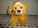 Cocker Spaniel Dog Stuffed Animal Gold Plush 12 Inch long Hard Plastic Nose