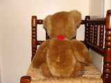 Harrods UK Large Foot Dated Christmas Bear 1997 W Bow