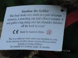 Teddy Bear Collection UK Gordon The Golfer Handmade