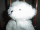 Hallmark Bear Winter White Skating Teddy Fully Jointed