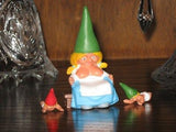 David the Gnome Lisa w Babies Breastfeeding Set of 3 Rien Poortvliet