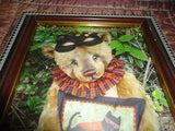 One & Only Bears Artist Michelle Lamb OOAK BOOGIE Bear Photo Art Card Framed '04