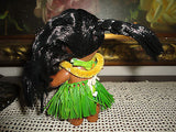Vintage Hong Kong Hawaiian Hula Doll Moody Cuties Poseable 6 inch