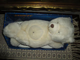 DROWZY Mechanical Snoring Yawning Laying Bear Big Belly Moves 14" Autruche PQ