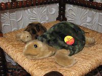 Steiff SloTurtle All ids 27 cm 068300 & Small Turtle Slo 068416 16 cm No id