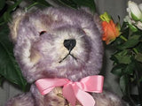 Hermann Germany Bear 1989 Ltd Ed. Lilly Lilac Tipped Long Mohair Growler 16 inch