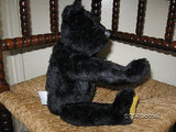 Dean's Rag Book UK Black Mohair Nightfall Teddy Bear 2000 Limited Edition