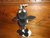 Gund Black Beans Stuffed Bug 7 inch Dangling legs