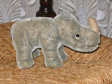 Steiff Nashorn Nosy Rhinoceros 1314,0 no id 14cm 1954-1958