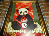 One & Only Bears Artist Michelle Lamb OOAK MAYSING Panda Photo Art Card Framed