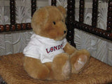 Harrods Soft Toys Teddy Bear White London T-Shirt 9 inch