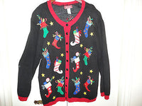 Womans Knitted Famous UGLY CHRISTMAS SWEATER Size 3X Vintage Sun Li Joy