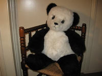 Merrythought Ironbridge Shropshire Jumbo 28 inch Panda Bear 1980s OVER 2 FT