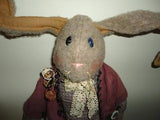 Handcrafted Canada JUMBO 39 inch BUNNY RABBIT OOAK