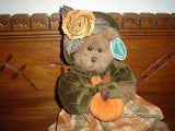 Bearington Autumn Harvest Girl Teddy Bear 14 Inch 1079 Velvet Pumpkin Dress