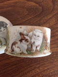 Royal Staffordshire UK Kittens Puppies Dish with Lid Bone China Art Pottery