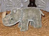Steiff Nashorn Nosy Rhinoceros 1314,0 no id 14cm 1954-1958