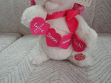 Carlton Cards How Sweet It Is Hugging Singing Pink Dog Battery Operated NEW
