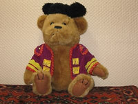 Vintage Spanish Matador Teddy Bear J&H Int Brussels Belgium