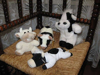 Various Lot of 4 Dutch Cow Plush Anna Club / Edison