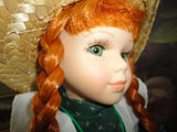 Anne of Green Gables Handcrafted Porcelain Doll 15in Designed PEI Canada