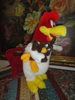 Warner Bros Studio Store 1995 Foghorn Leghorn Rooster with Chicken Hawk 16 inch