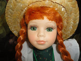 Anne of Green Gables Handcrafted Porcelain Doll 15in Designed PEI Canada