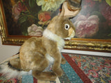 Hansa Large Rabbit 15.5 inch 2001 Hand Painted Airbrush Detailing Poseable