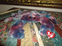 Ty Original Beanie Buddy Collection 1999 Claude Crab with Tag and Protector