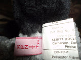 Senitt Dolls and Puppets Canada Black Sheep Lamb Curly Wooly Plush Puppet 14 in