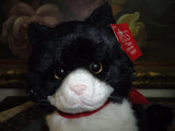 Russ Berrie MISTY Black and White Cat 8 inch Item 33105 Retired