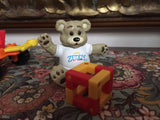 Zeddy Bear Retired Rubber Teddy Figurine Zellers Inc. Department Store 2 inch