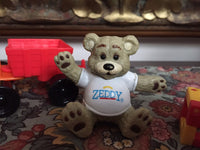 Zeddy Bear Retired Rubber Teddy Figurine Zellers Inc. Department Store 2 inch