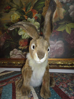 Hansa Large Rabbit 15.5 inch 2001 Hand Painted Airbrush Detailing Poseable