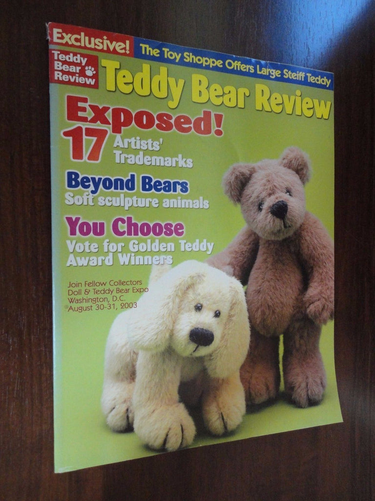 Teddy Bear Review Magazine Back Issue August 2003 Volume 18 Number 4