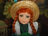 Anne of Green Gables Handcrafted Porcelain Doll 15in Designed PEI Canada