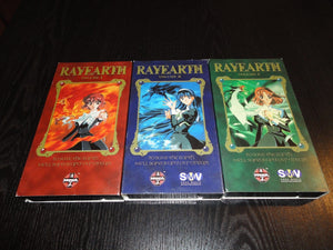 Magic Knight Rayearth VHS 1, 2, 3 Anime Manga Set English Language