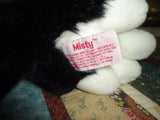 Russ Berrie MISTY Black and White Cat 8 inch Item 33105 Retired