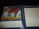 Art Notebook John Sloane's Country Seasons 2016 Monthly/Weekly Planner Calendar