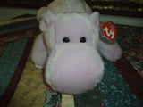 Ty Original Beanie Buddy Collection Happy Hippo with Tag and Protector 008421093