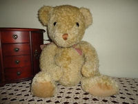 Russ Berrie HUCKLEBEARY Bear LARGE Heavy 16 in. Retired