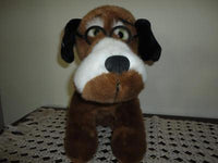 Funny Hound Dog Stuffed Plush with Glasses RARE 14 inch