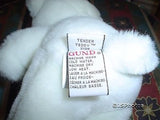 Gund Tender Teddy Bear White 9 Inch 2126 Green Bow 1999
