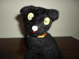 Antique Tin Wind Up Halloween Black Cat Made in Japan Hologram Eyes