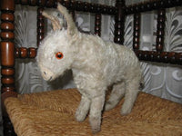 Old Antique 1930s Hermann German Mohair Donkey 25 cm Pre War